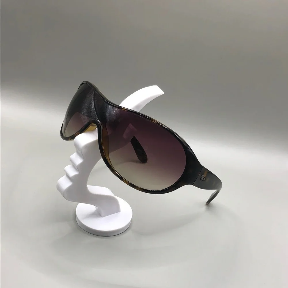 Ray-Ban RB4081 Tortoise Shield Style Gradient Lens Unisex Italy